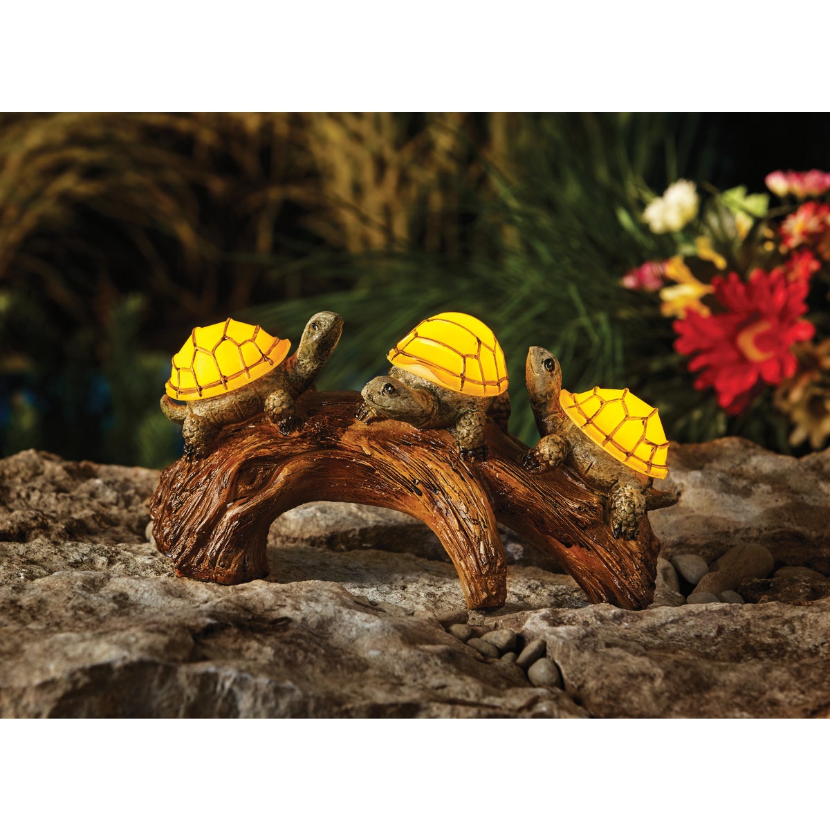 Moonrays Solar Turtle Lighted Garden Ornament