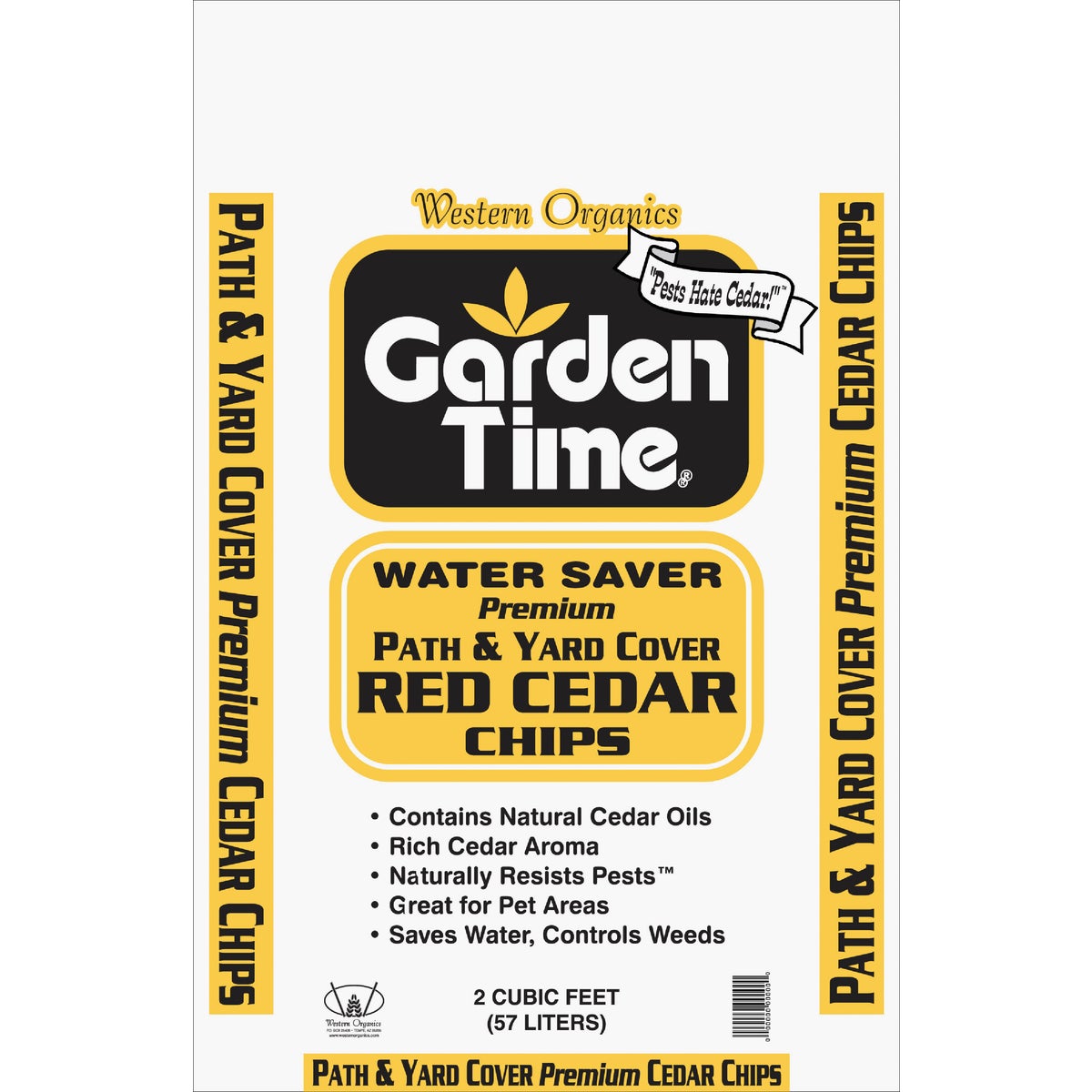 Garden Time 2 Cu. Ft. Small Red Cedar Decorative Bark Mulch Chips