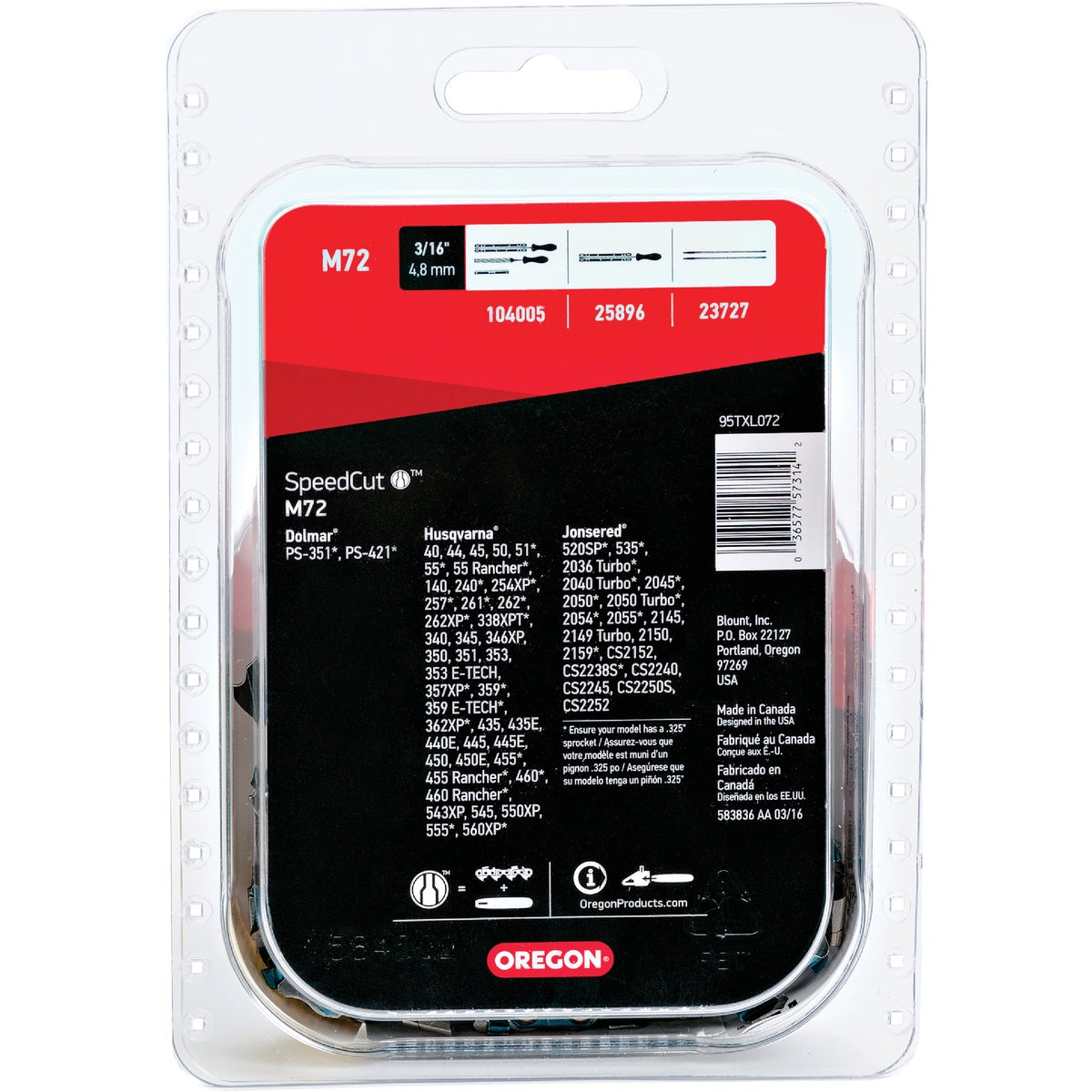 Oregon SpeedCut M72 18 In. Chainsaw Chain