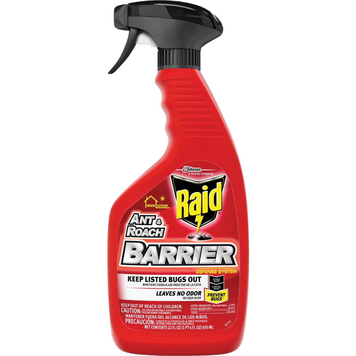 Raid Ant & Roach Kitchen Defense 22 Oz. Ready To Use Trigger Spray Ant & Roach Killer