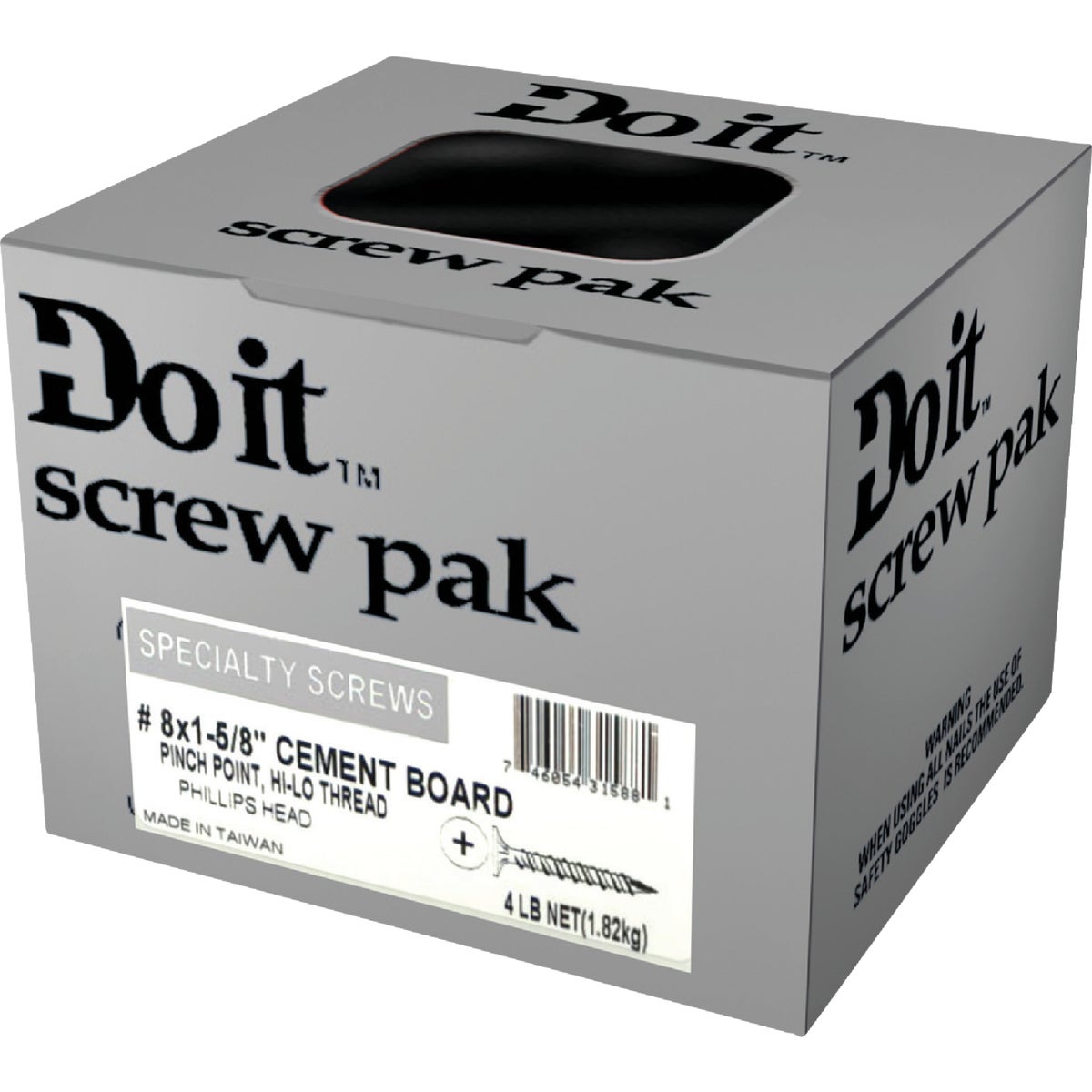 Do it 1-5/8 In. Phillips Cement Board Screw (5 Lb.)