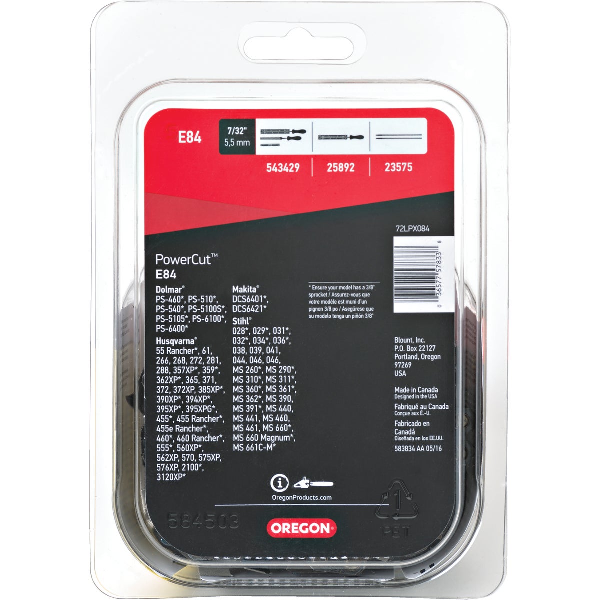 Oregon PowerCut E84 24 In. Chainsaw Chain