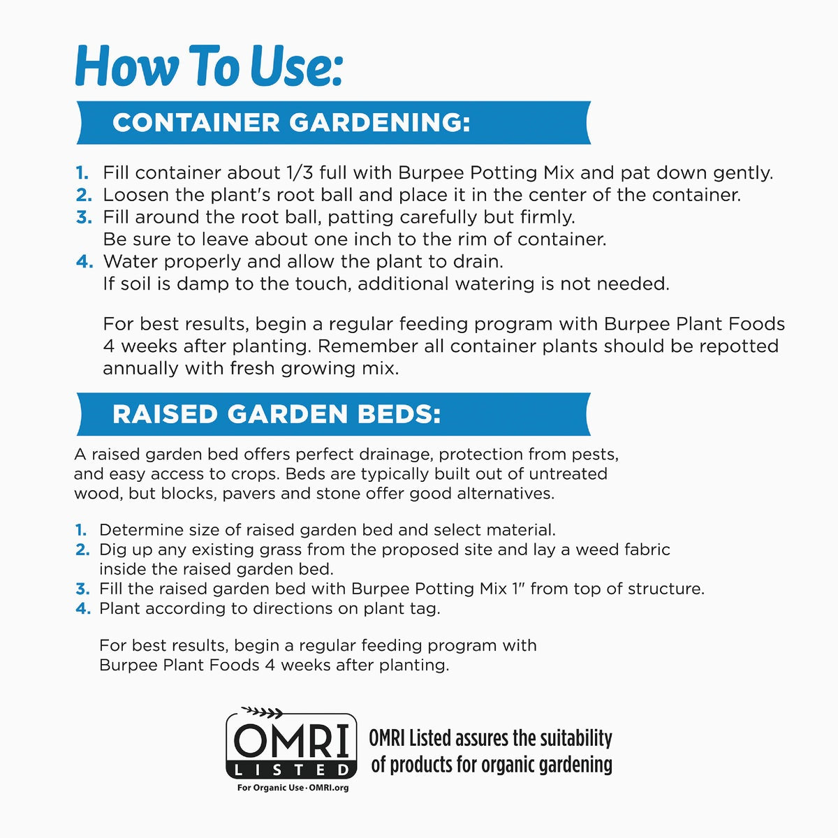 Burpee Natural & Organic 8 Qt. 6-1/2 Lb. Potting Mix