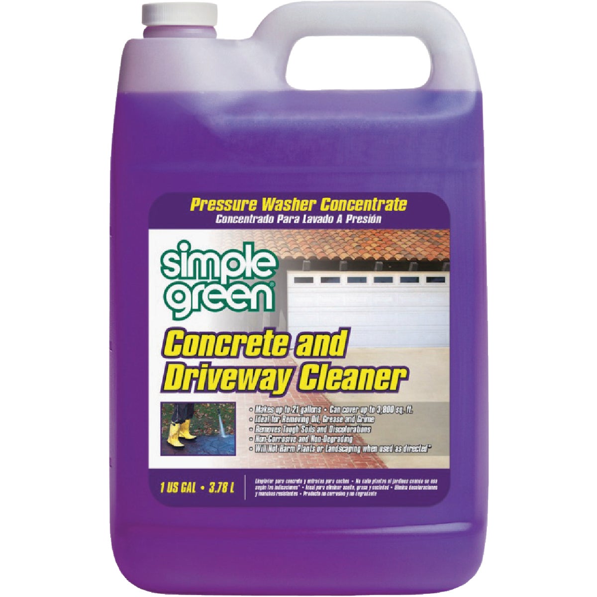 Simple Green 1 Gal. Concrete & Driveway Pressure Washer Concentrate Cleaner
