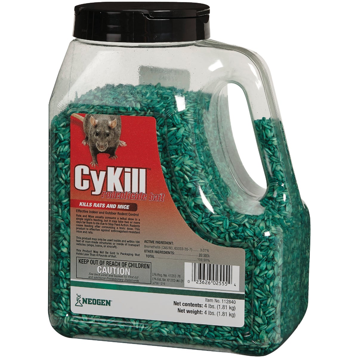 CyKill Seed Meal Bait Rat And Mouse Poison, 4 Lb.
