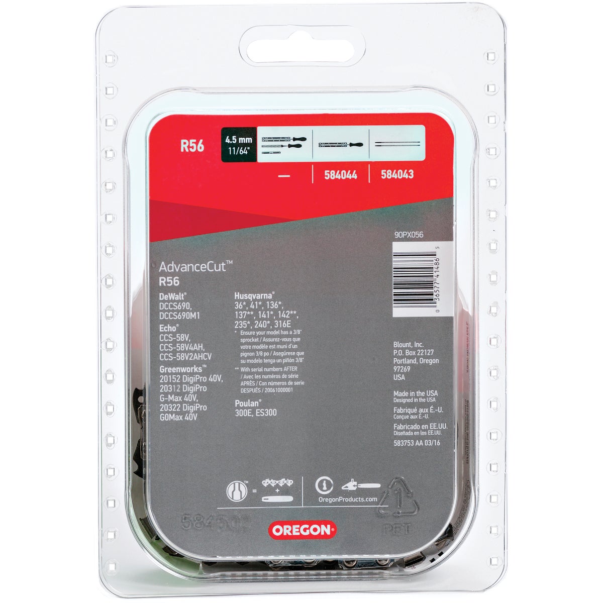 Oregon AdvanceCut R56 16 In. Chainsaw Chain