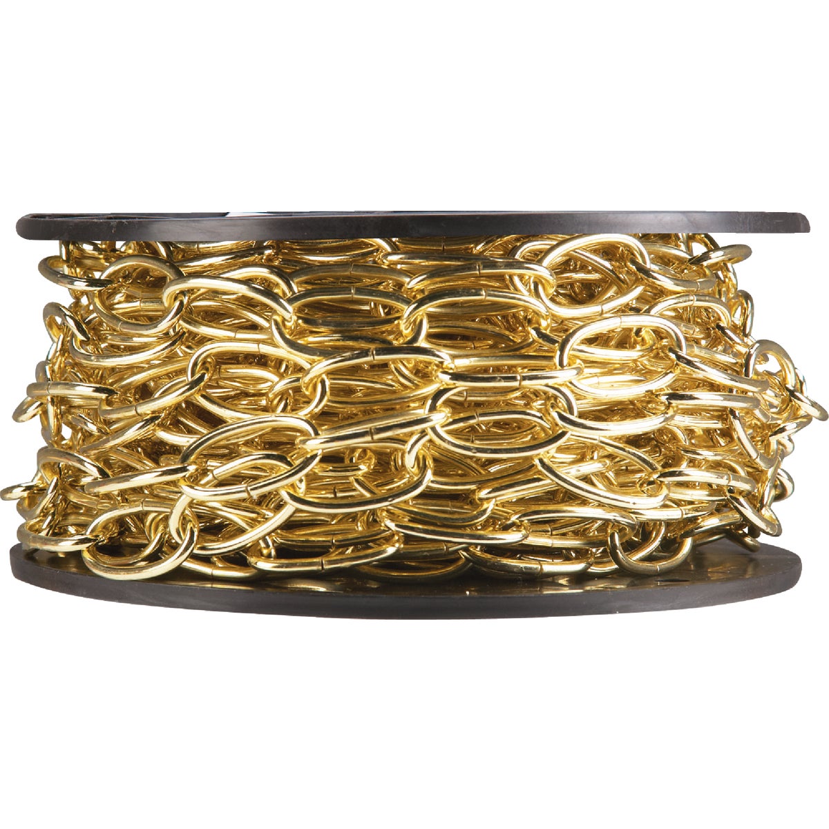 Campbell #10 40 Ft. Antique Brass Finished Metal Craft Chain