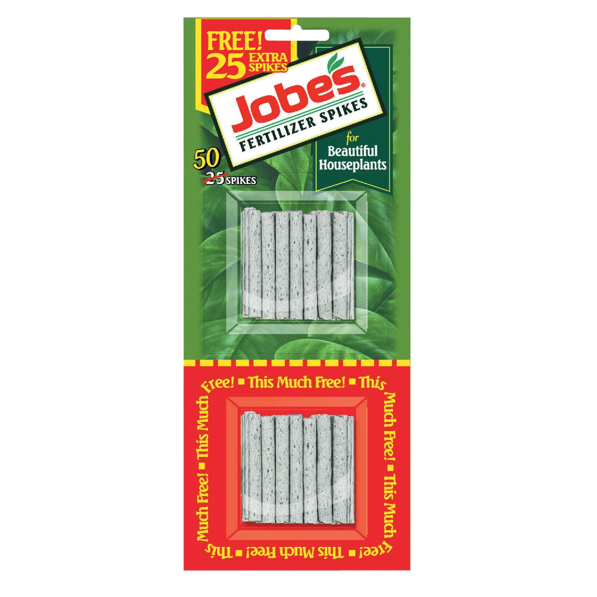 Jobe's 13-4-5 Houseplant Food Spikes (50-Pack)