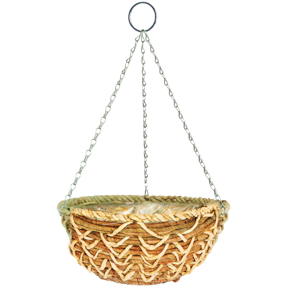 Gardman 14 In. Banana Braid Fiber Woven Hanging Plant Basket