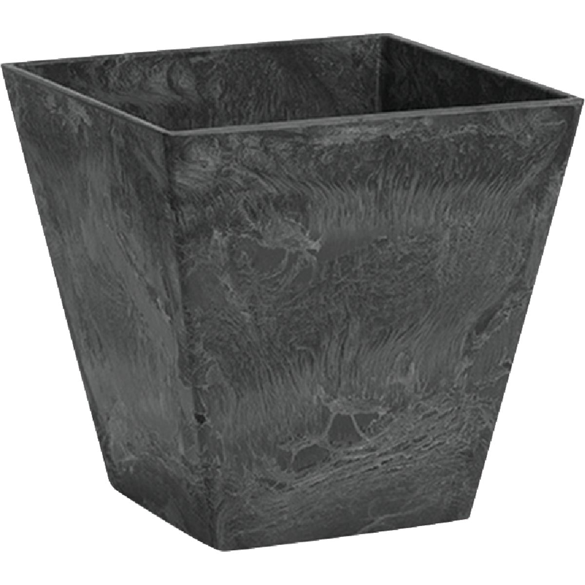 Novelty ArtStone Ella 8 In. W. x 8 In. H. x 8 In. L. Black Resin Planter