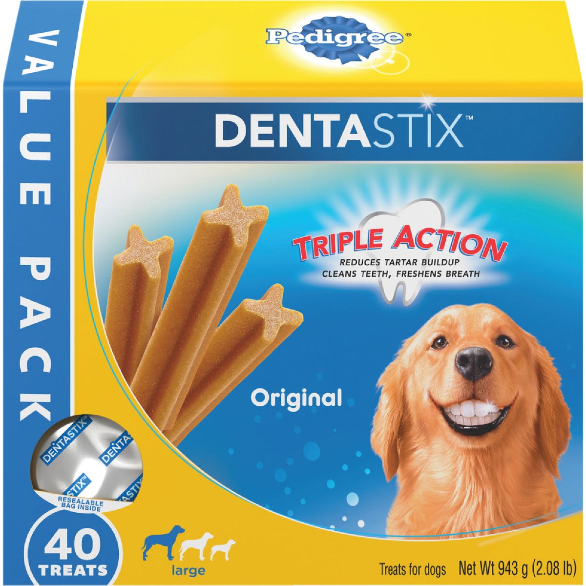 Pedigree Dentastix Large Dog Original Flavor Dental Dog Treat (40-Pack)
