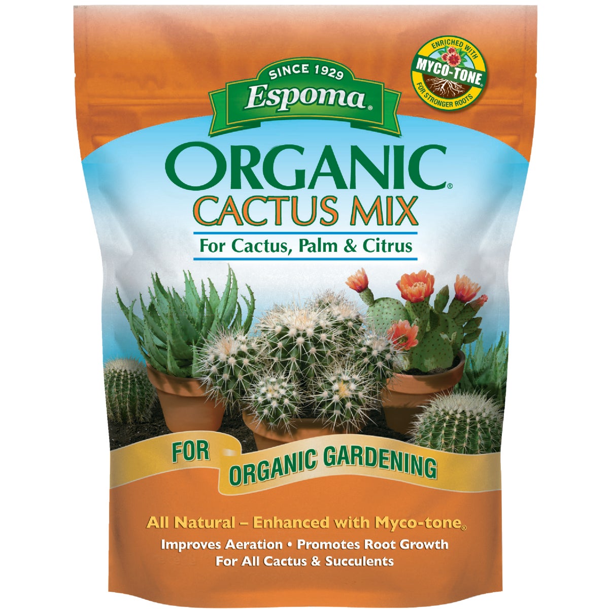 Espoma Organic 4 Qt. 2.8 Lb. Cactus & Succulent Premium Potting Mix