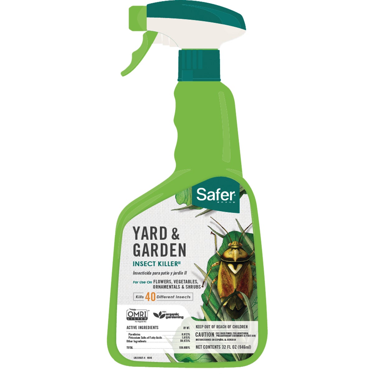 Safer 32 Oz. Ready To Use Trigger Spray Garden Insect Killer