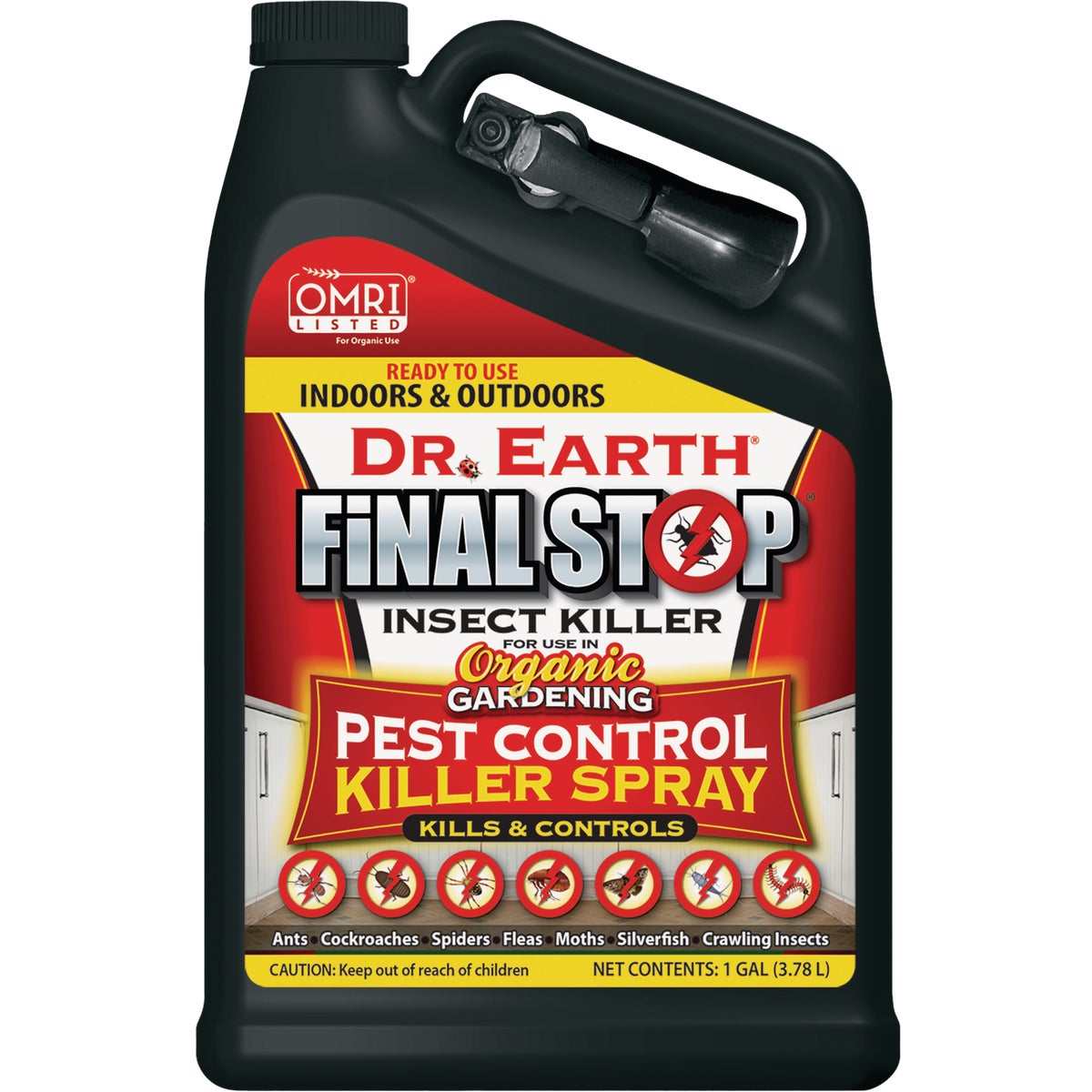 Dr. Earth Final Stop 1 Gal. Ready To Use Trigger Spray Organic Pest Control Insect Killer
