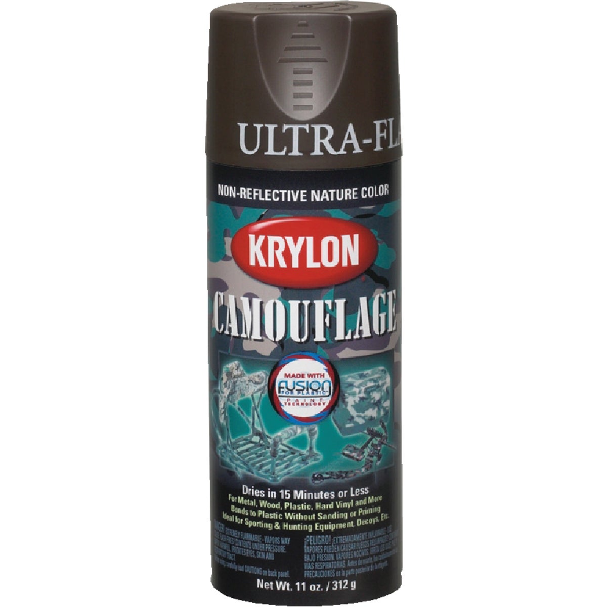 Krylon Camouflage 11 Oz. Ultra-Flat Spray Paint, Brown