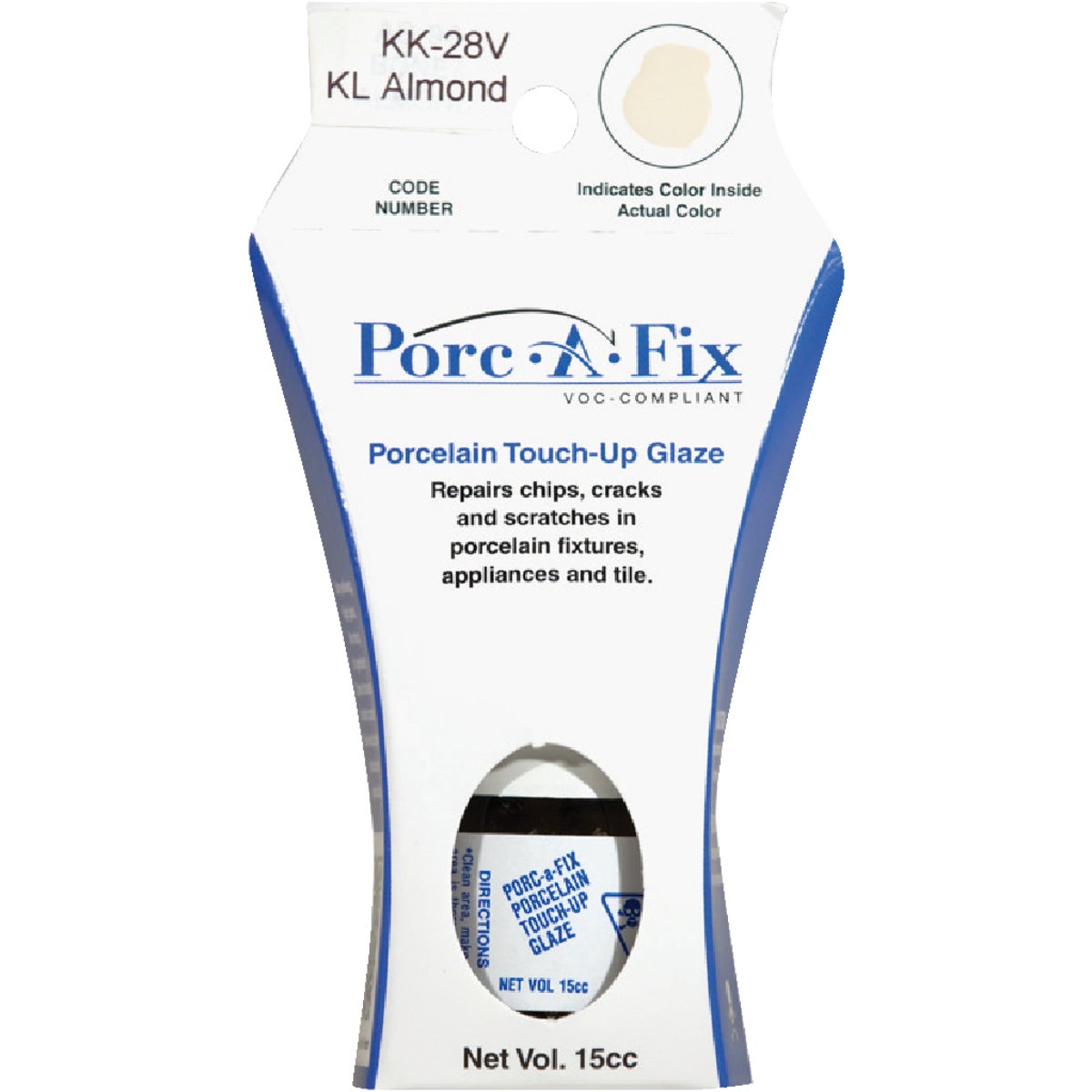 Fixture-Fix Porc-A-Fix Kohler Almond Porcelain Touch-up Paint, 15cc
