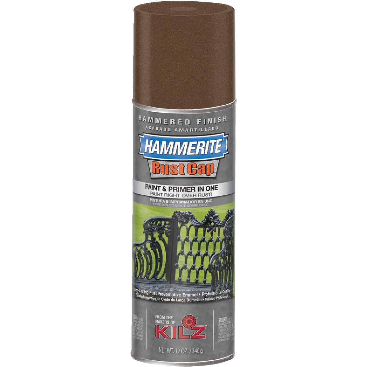 Hammerite Rust High Gloss Brown 12 Oz. Hammered Finish Spray Paint