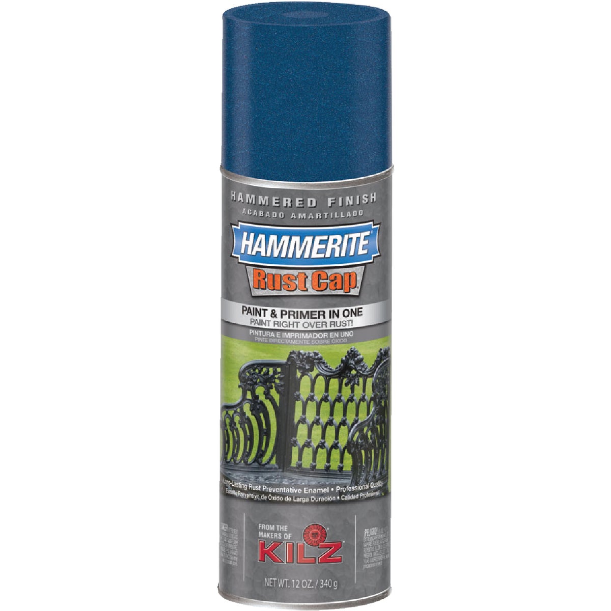 Hammerite Rust High Gloss Dark Blue 12 Oz. Hammered Finish Spray Paint