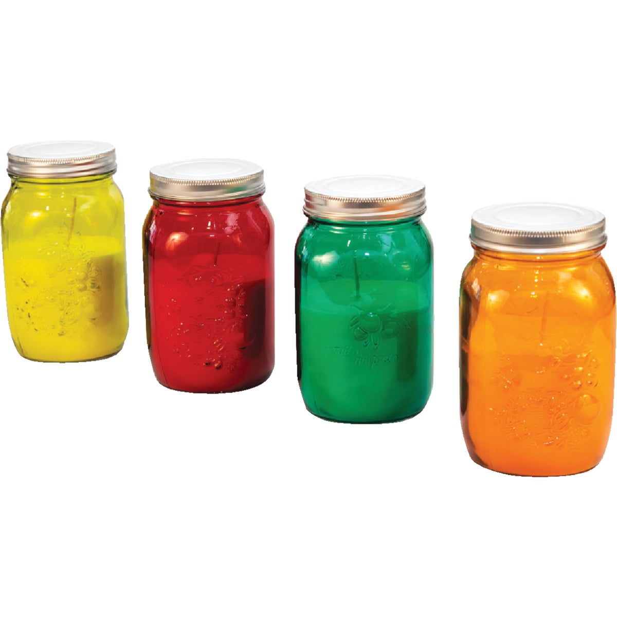 Sierra 10 Oz. 1-Wick Colored Mason Jar Citronella Candle