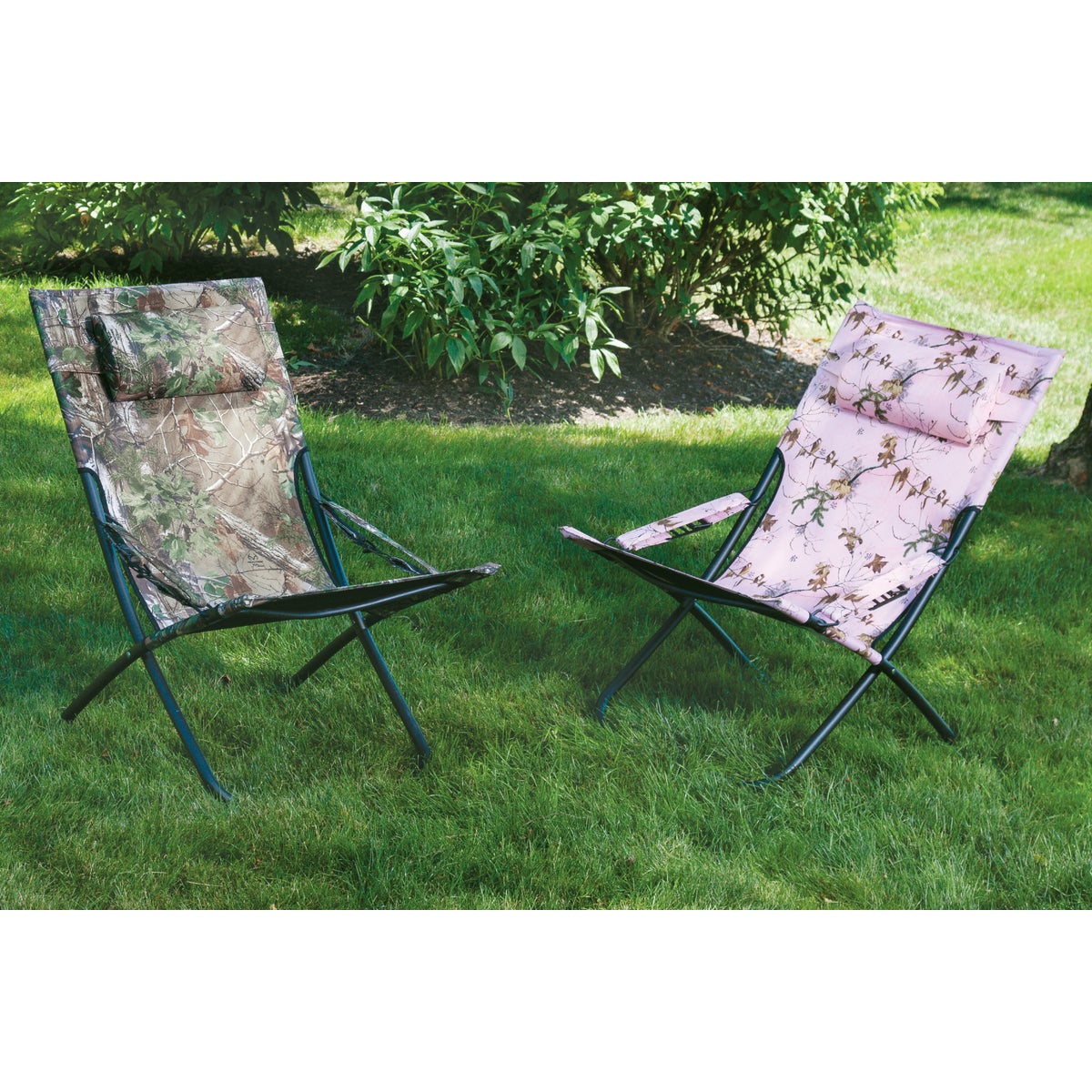 Outdoor Expressions Folding Pink Real Tree Hammock Chair