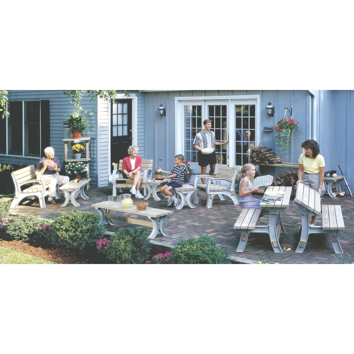 Hopkins Sand Resin Picnic Table Kit- Frame Only