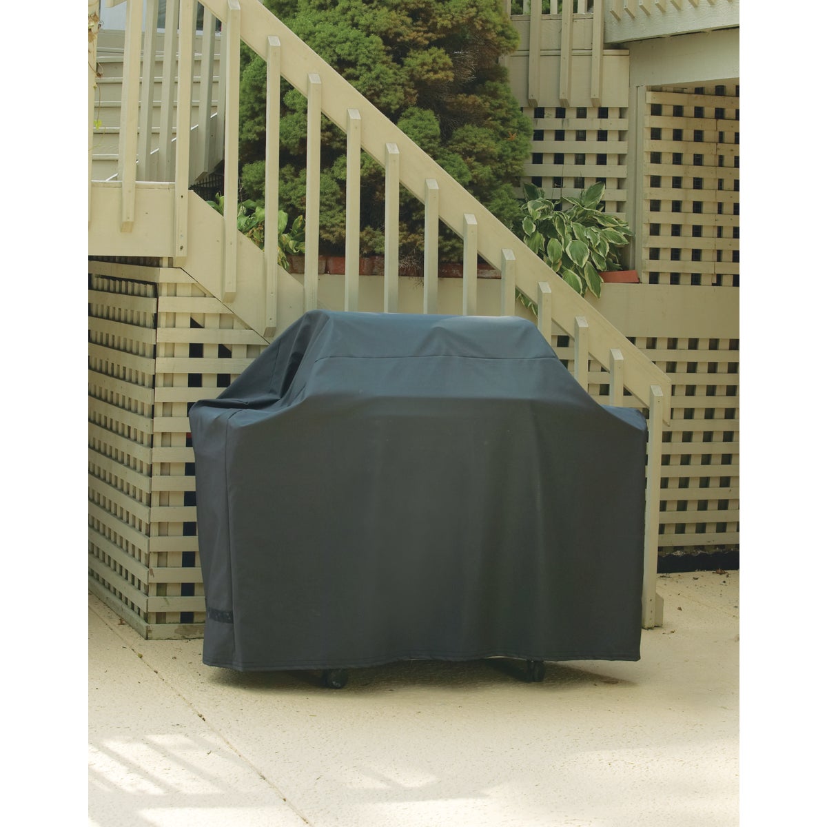 GrillPro Premium 68 In. Gray Vinyl Grill Cover
