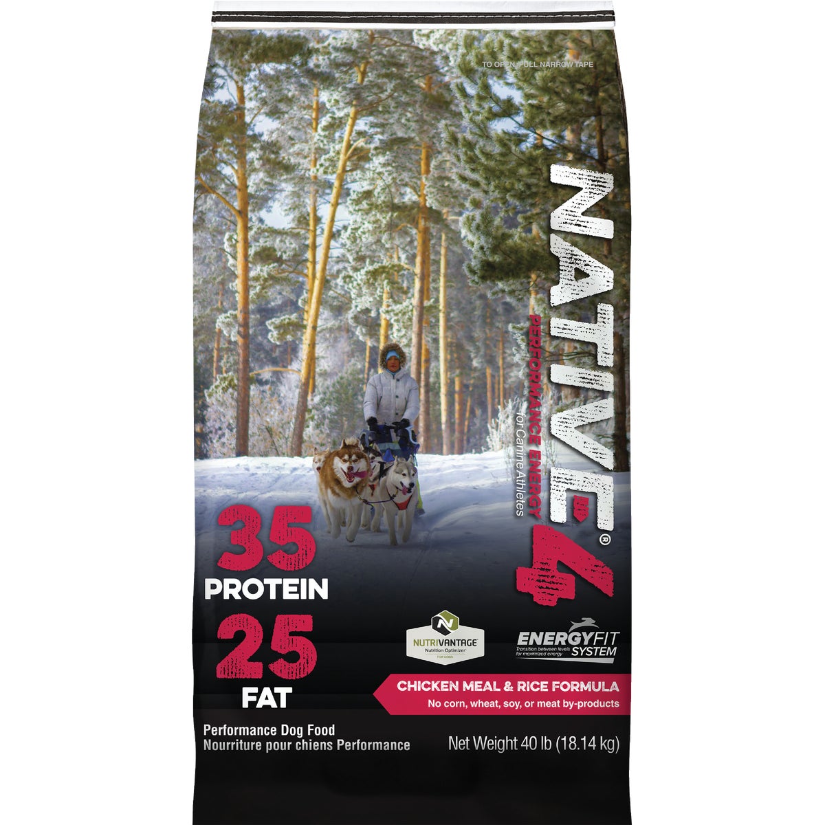 Kent Native Performance 40 Lb. Dry Dog Food, Energy Level 4