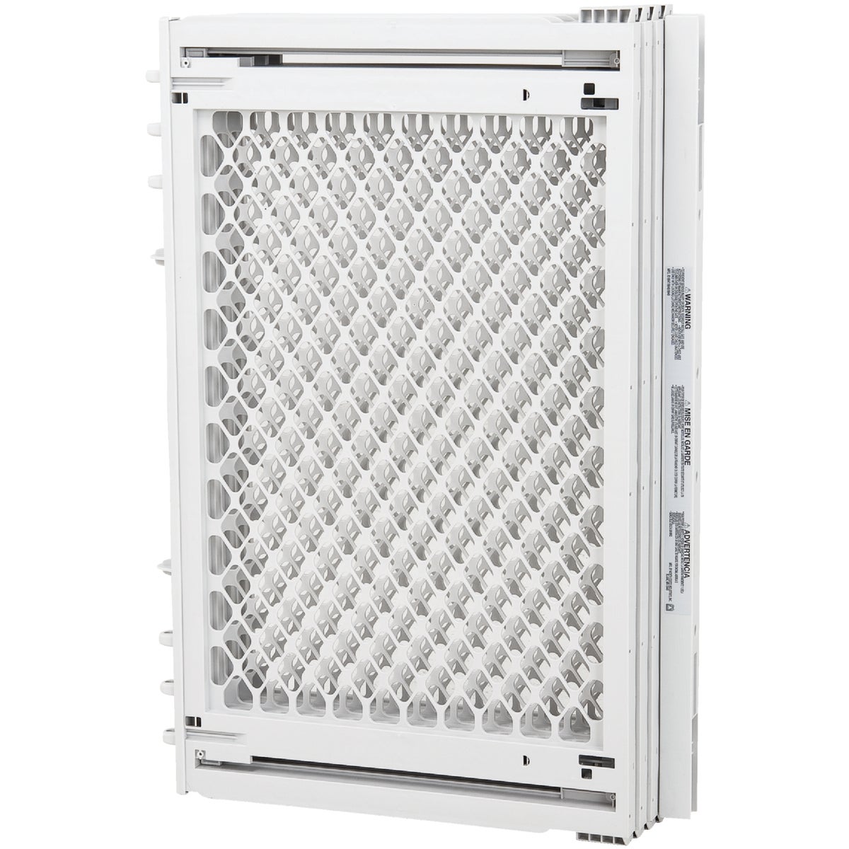 North States 22 In. to 62 In. W. White Plastic Extra Wide Pet Gate