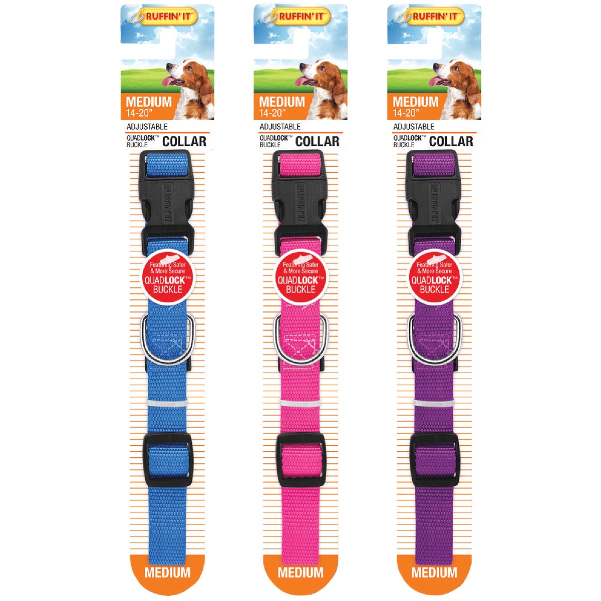 Westminster Pet Ruffin' it Adjustable 14 In. to 20 In. Nylon Dog Collar