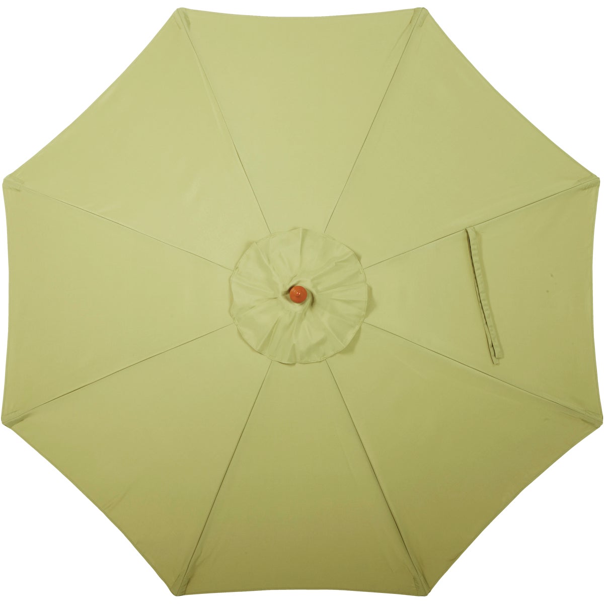 Outdoor Expressions 7.5 Ft. Pulley Sage Market Patio Umbrella with Brass Plated Hardware
