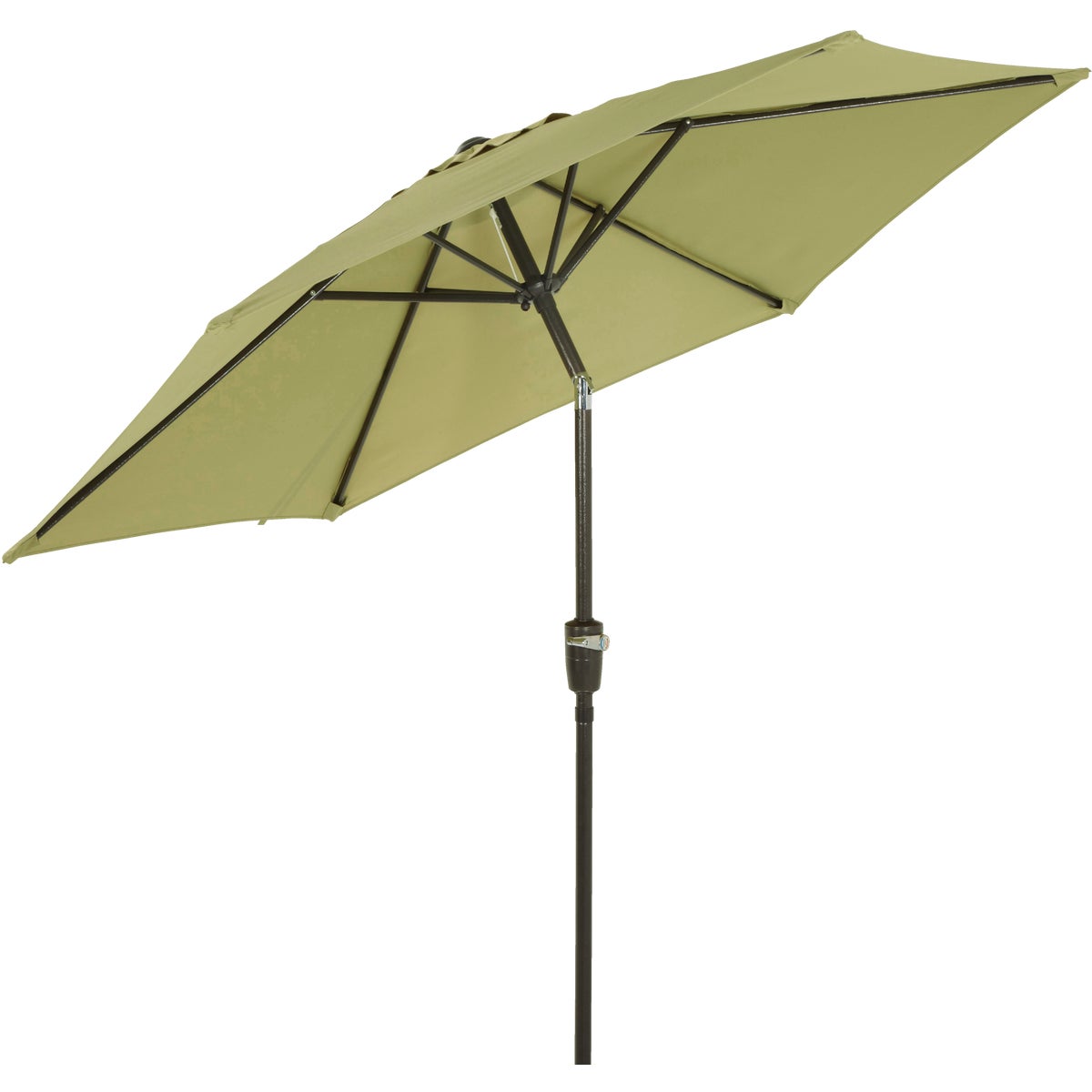 Outdoor Expressions 7.5 Ft. Aluminum Tilt/Crank Sage Patio Umbrella