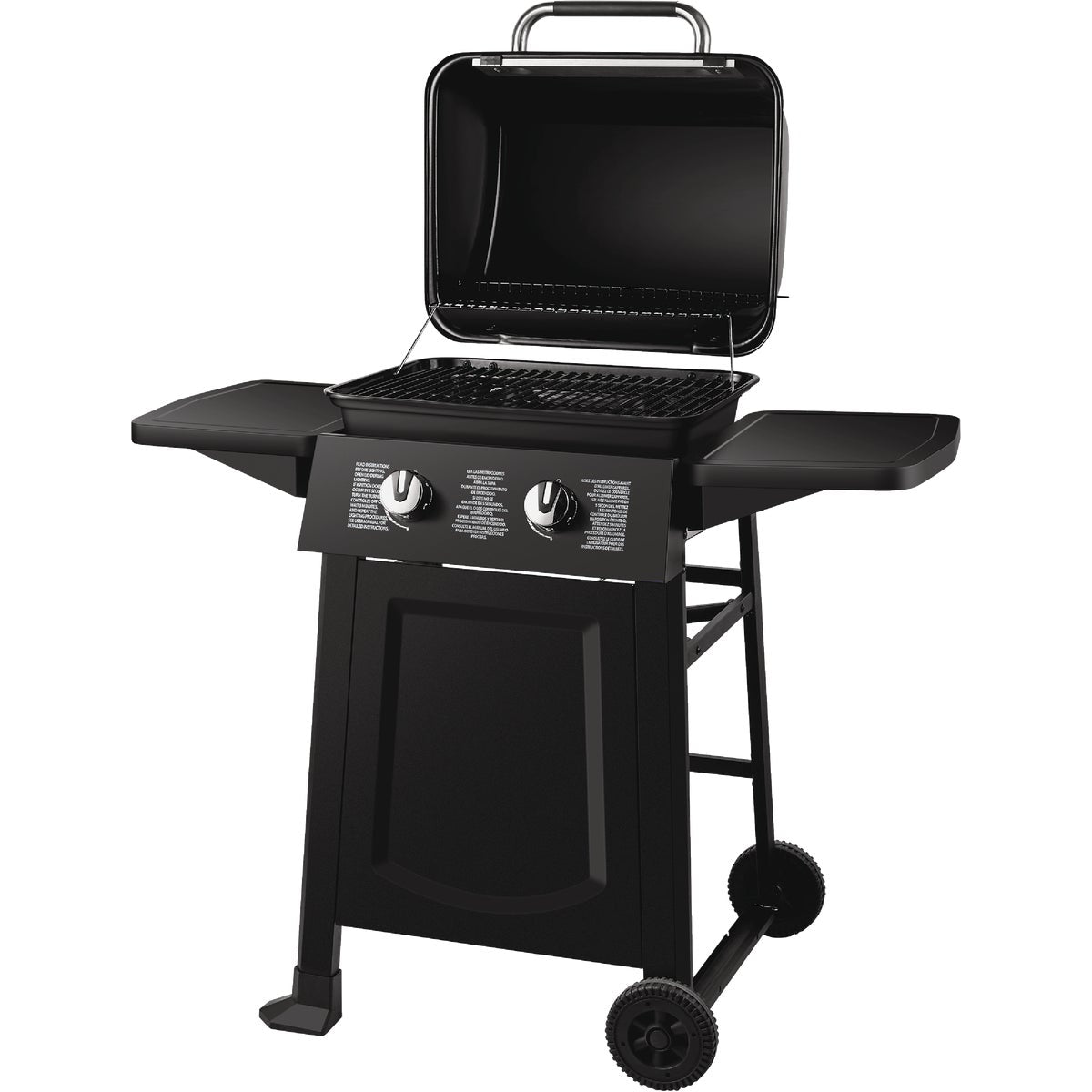 Dyna-Glo 2-Burner Black 20,000 BTU Open Cart LP Gas Grill
