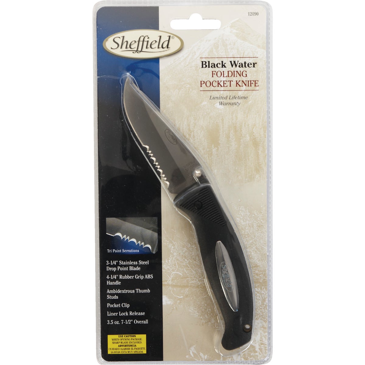 Sheffield Black Water 3-1/4 In. Folding Knife