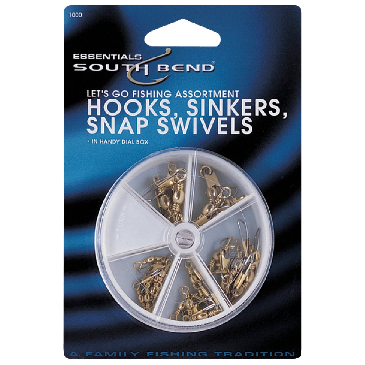 SouthBend 75-Piece Assorted Hook, Swivel & Sinker Kit