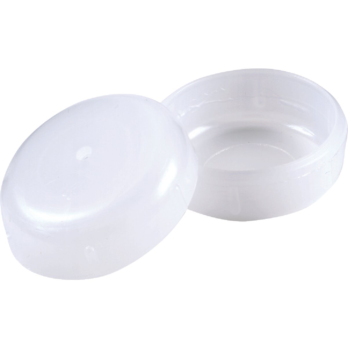 Do it 1-1/4 In. White Round Plastic Patio Furniture Cap For Wrought Iron (4-Pack)