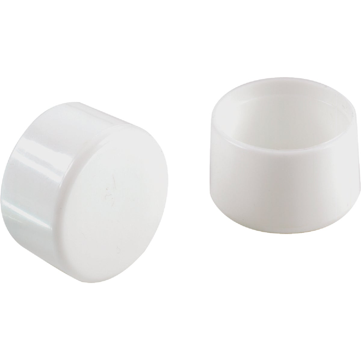 Do it 1 In. White Round Plastic Replacement Patio Furniture Cap (4-Pack)