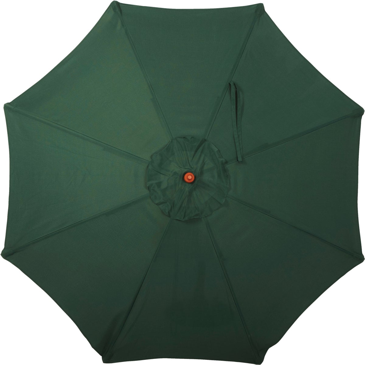 Outdoor Expressions 7.5 Ft. Pulley Green Market Patio Umbrella with Brass Plated Hardware
