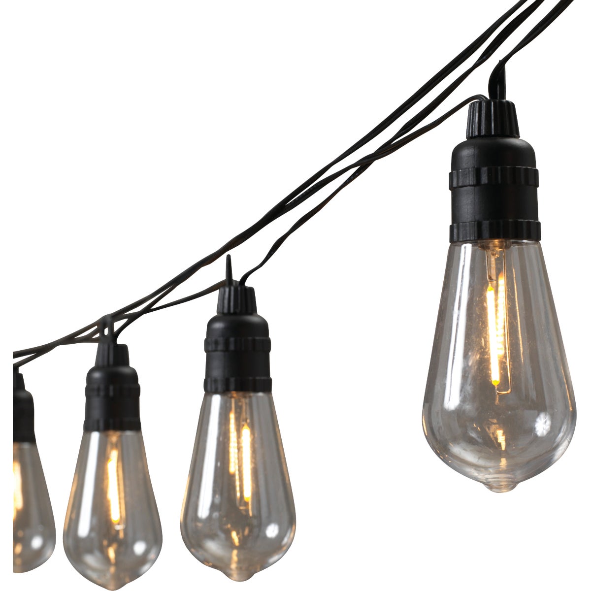 Gerson 10-Light Warm White Battery Operated Patio String Lights