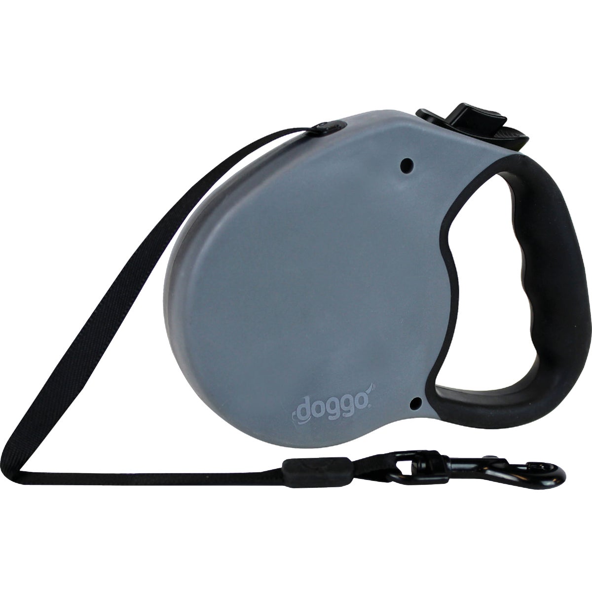 Doggo Large - up to 110 Lb. 16 Ft. Black Retractable Leash