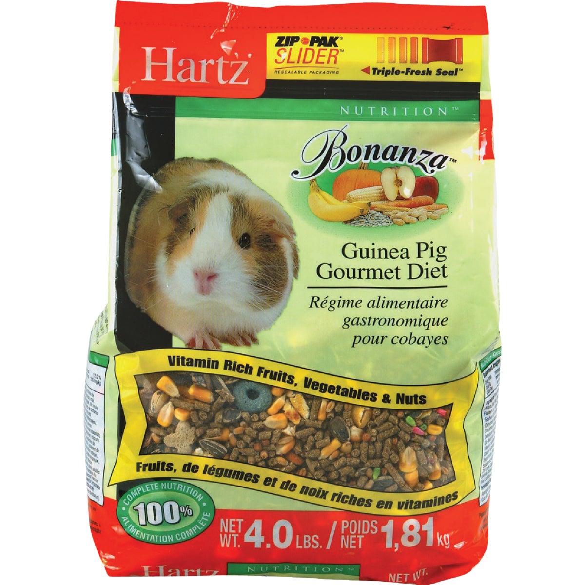 Hartz Bonanza Gourmet Diet 4 Lb. Guinea Pig Food
