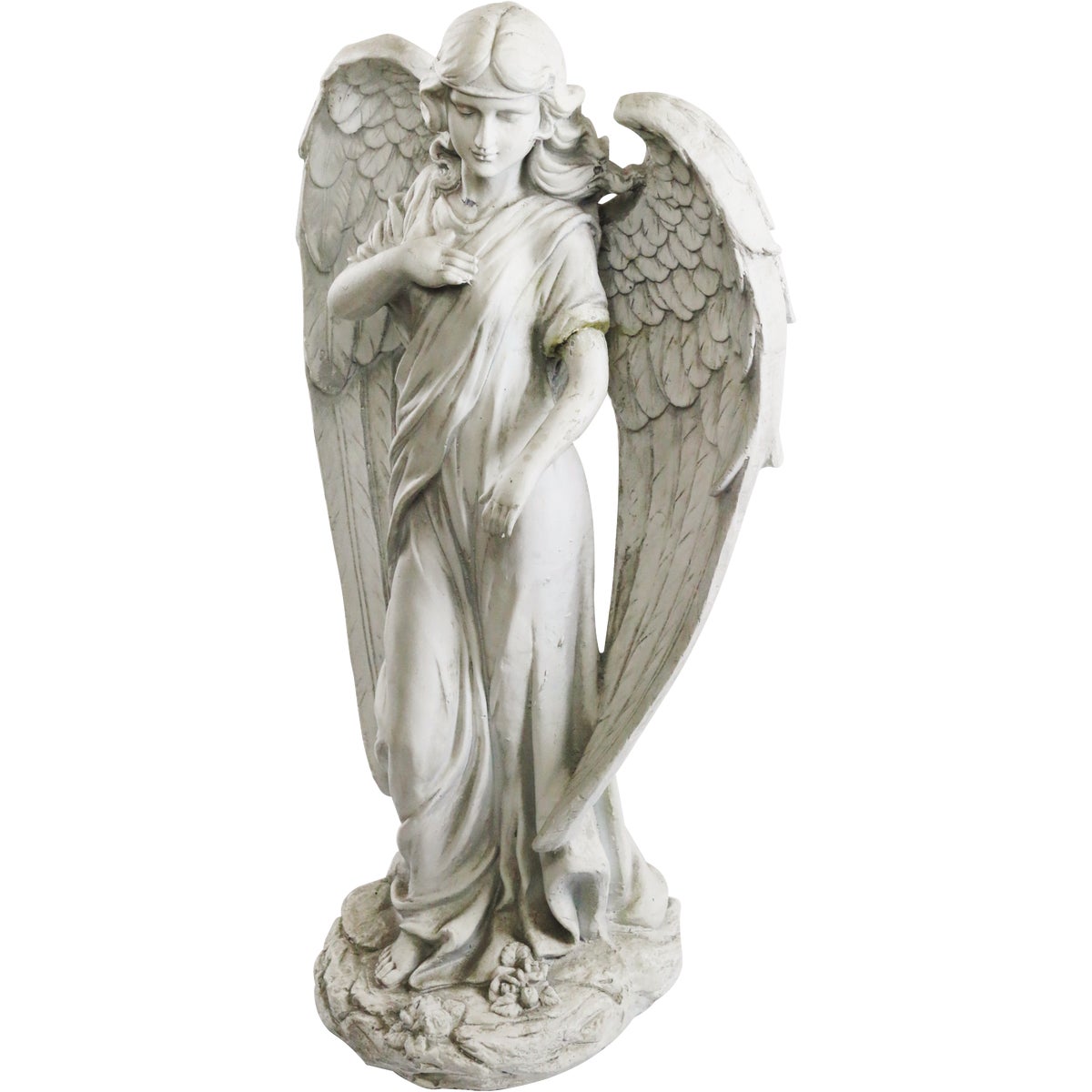 Alpine 31 In. H. Fiberstone Angel Statue