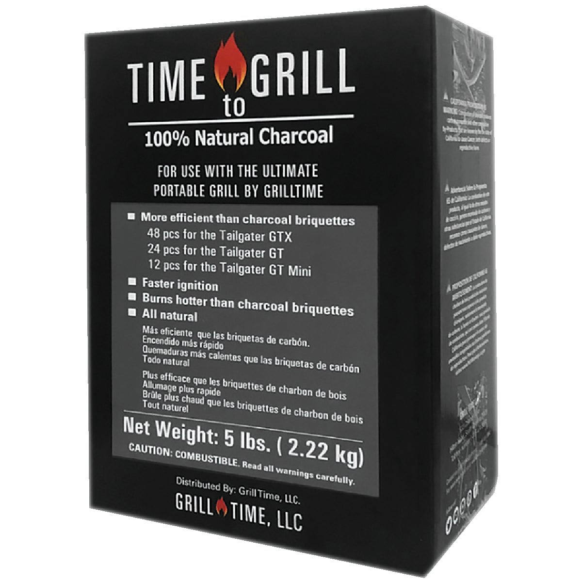 Grill Time 5 Lb. Natural Wood Charcoal