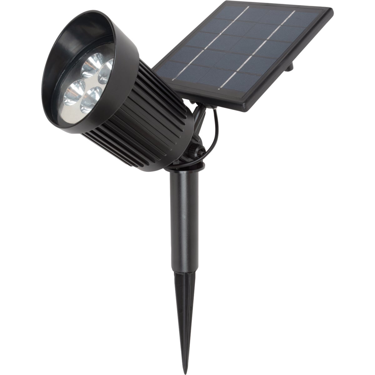 Moonrays Black 8 SMD LED Up to 8-Hour Run Time Solar Spotlight