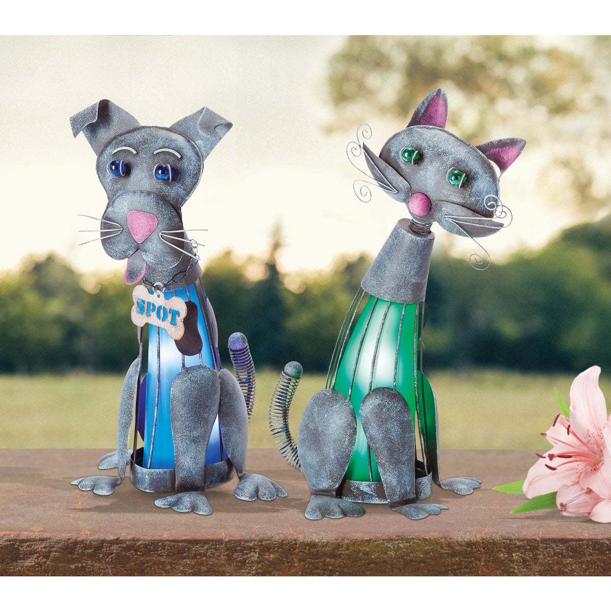 Gerson Garden Meadow Solar LED Lawn Ornament