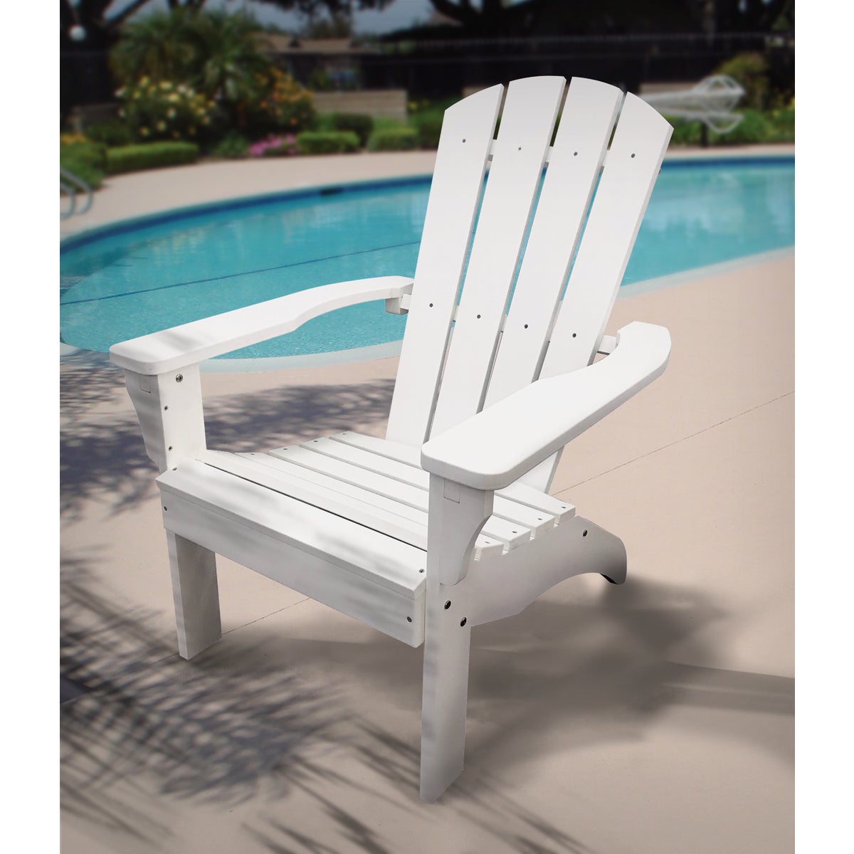 Leigh Country White Poly-Resin All Weather Adirondack Chair