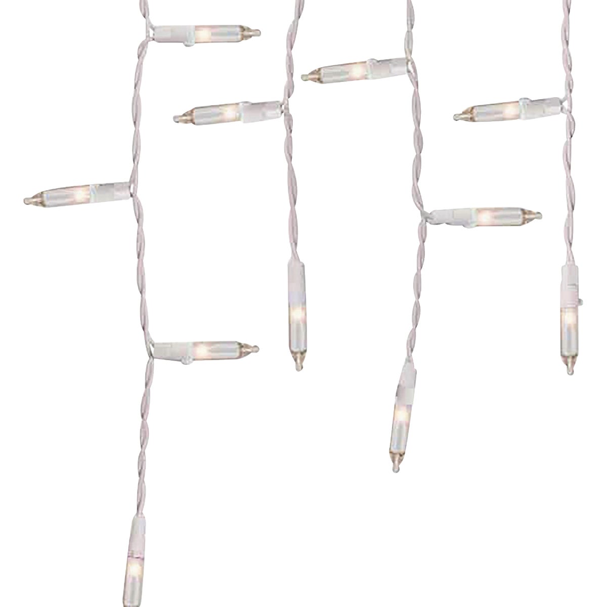 J Hofert Clear 200-Bulb Incandescent Icicle String Light Set