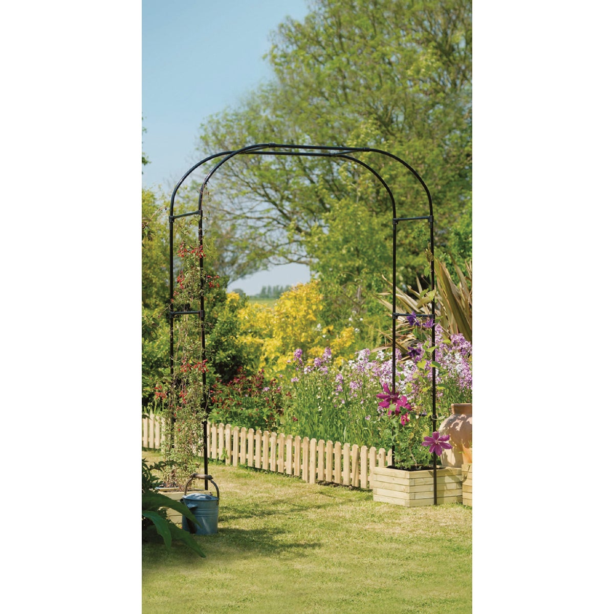 Gardman Black Steel Extra Wide Garden Arch