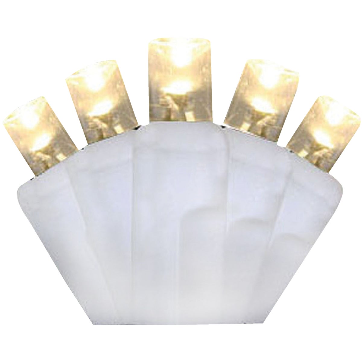 J Hofert Warm White 200-Bulb M5 LED Light Set with White Wire