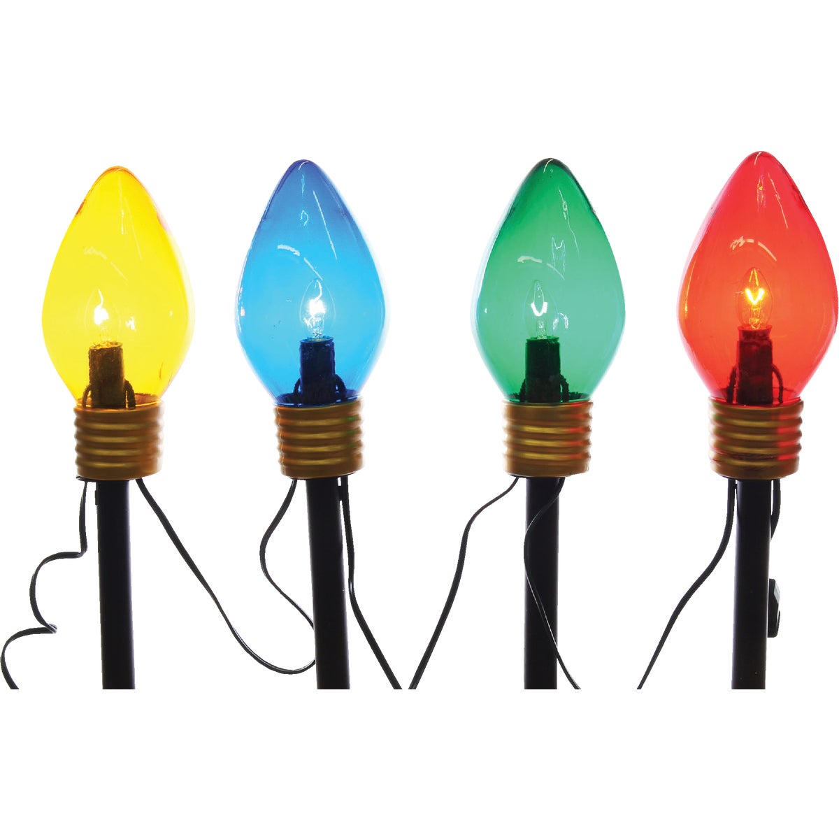 Danson Decor 14 In. Jumbo C9 Color Changing LED Path Light Set (4 per set)