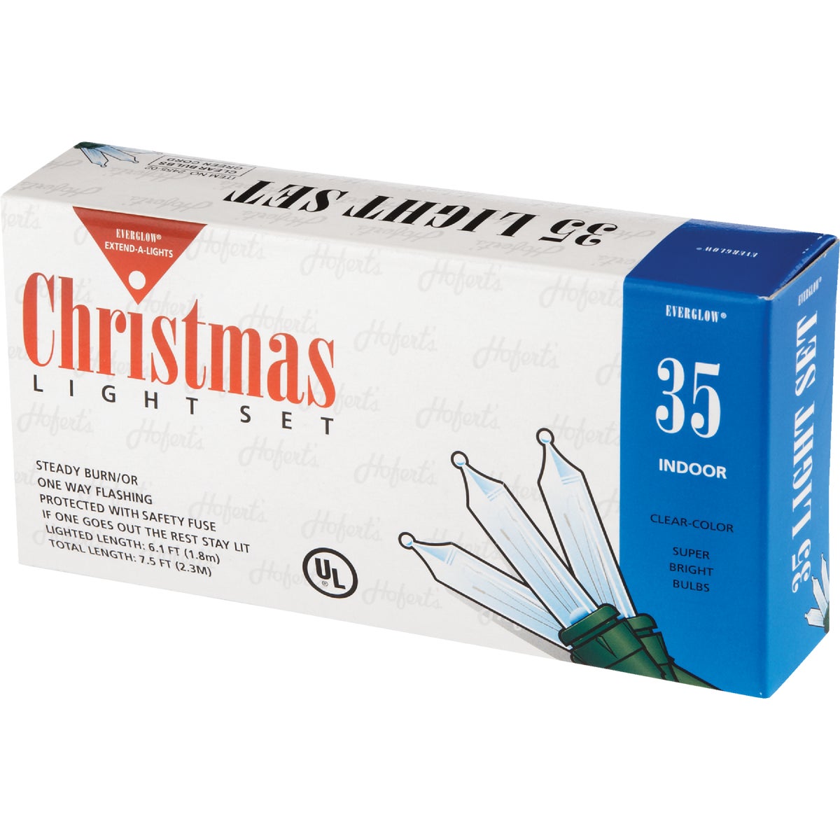 J Hofert Clear 35-Bulb Indoor Mini Incandescent Light Set